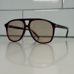 Brand New Saint Laurent Havana Tortoise Sunglasses